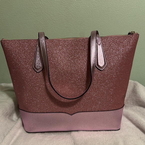 Kate Spade Pink Glitter Tote - Picture 2 of 9